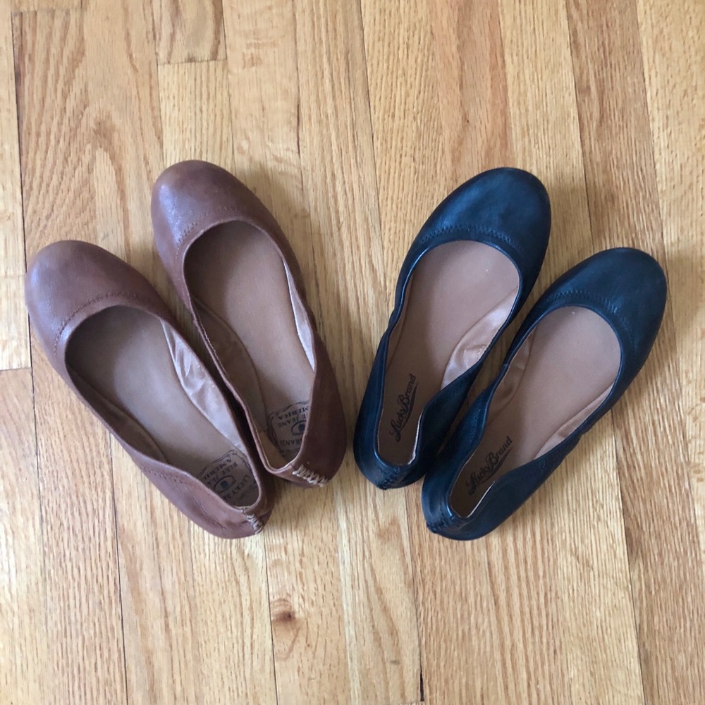 Lucky Brand Leather Flats Bundle 6